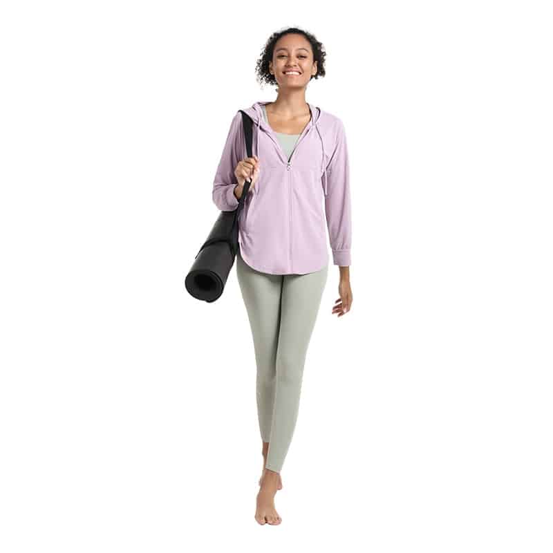 Women's Pastel Color Hooded Sports Jacket - Blue Force Sports