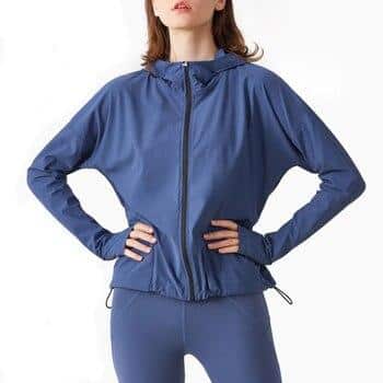 Women's Hooded Adjustable Sports Jacket - Blue Force Sports