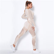 Seamless Yoga 2 Piece Set - Blue Force Sports