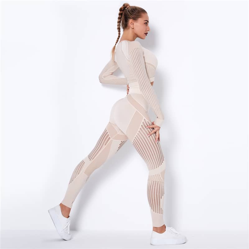 Seamless Yoga 2 Piece Set - Blue Force Sports