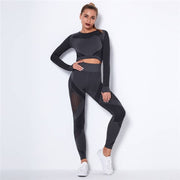 Seamless Yoga 2 Piece Set - Blue Force Sports