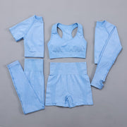 Women's Plain Yoga Set - Blue Force Sports