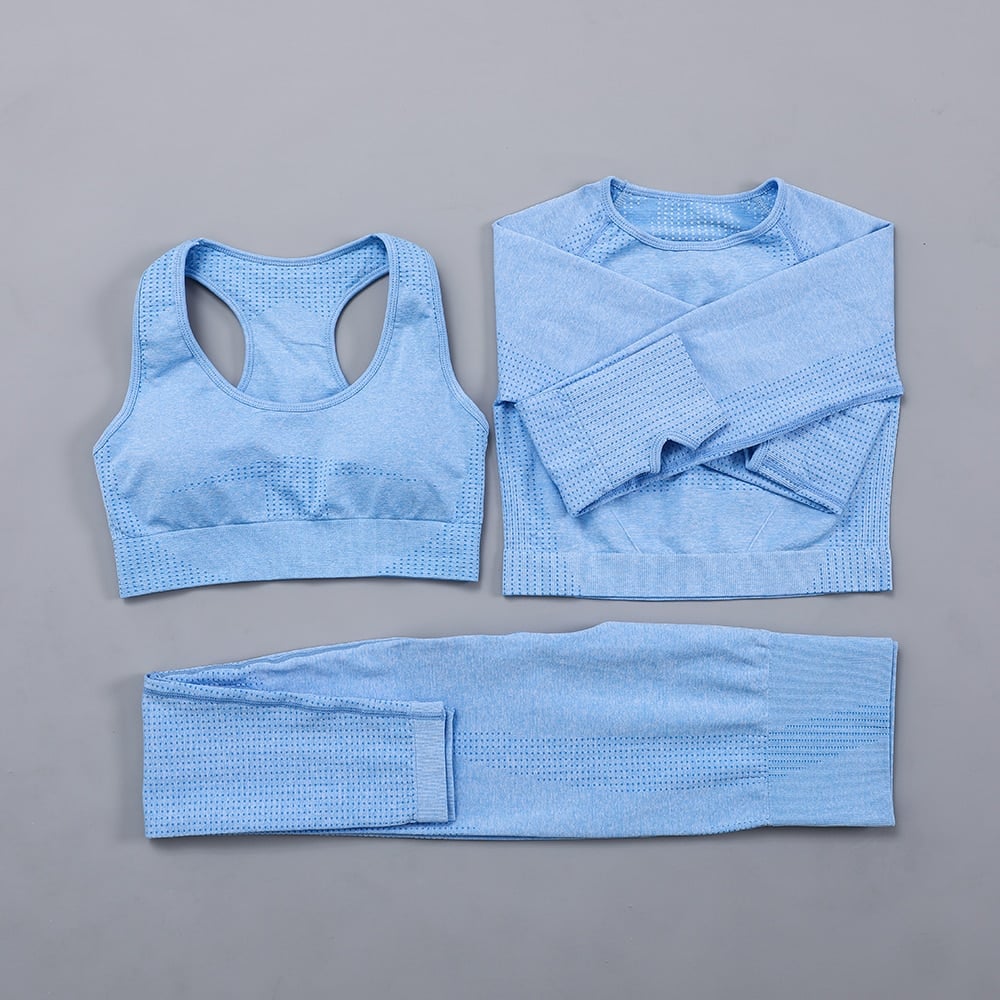 Women's Plain Yoga Set - Blue Force Sports