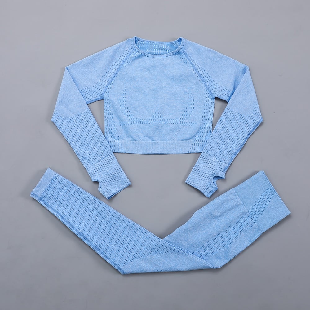 Women's Plain Yoga Set - Blue Force Sports