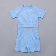 Women's Plain Yoga Set - Blue Force Sports