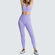 Women's Yoga Seamless Sportswear Set - Blue Force Sports