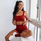 Seamless Yoga 2 pcs Set for Women - Blue Force Sports