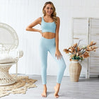 Women's Seamless Gym Set of Clothes - Blue Force Sports