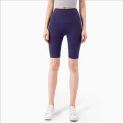 Women's Solid Color Butt Lifting Sports Shorts - Blue Force Sports