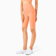 Women's Solid Color Butt Lifting Sports Shorts - Blue Force Sports