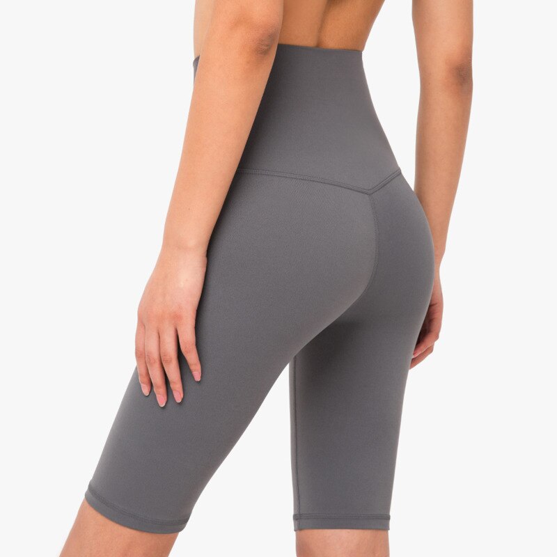 Women's Solid Color Butt Lifting Sports Shorts - Blue Force Sports