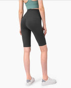 Women's Solid Color Butt Lifting Sports Shorts - Blue Force Sports
