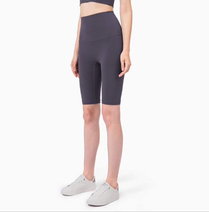 Women's Solid Color Butt Lifting Sports Shorts - Blue Force Sports
