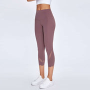 Women's Colorful Breathing Sport Capris - Blue Force Sports