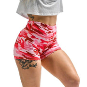 Women's Summer Athletic Camouflage Printed Shorts for Women - Blue Force Sports