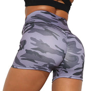 Women's Summer Athletic Camouflage Printed Shorts for Women - Blue Force Sports