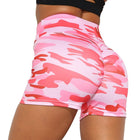 Women's Summer Athletic Camouflage Printed Shorts for Women - Blue Force Sports