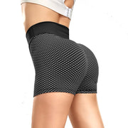Women's High Waist Fitness Shorts - Blue Force Sports