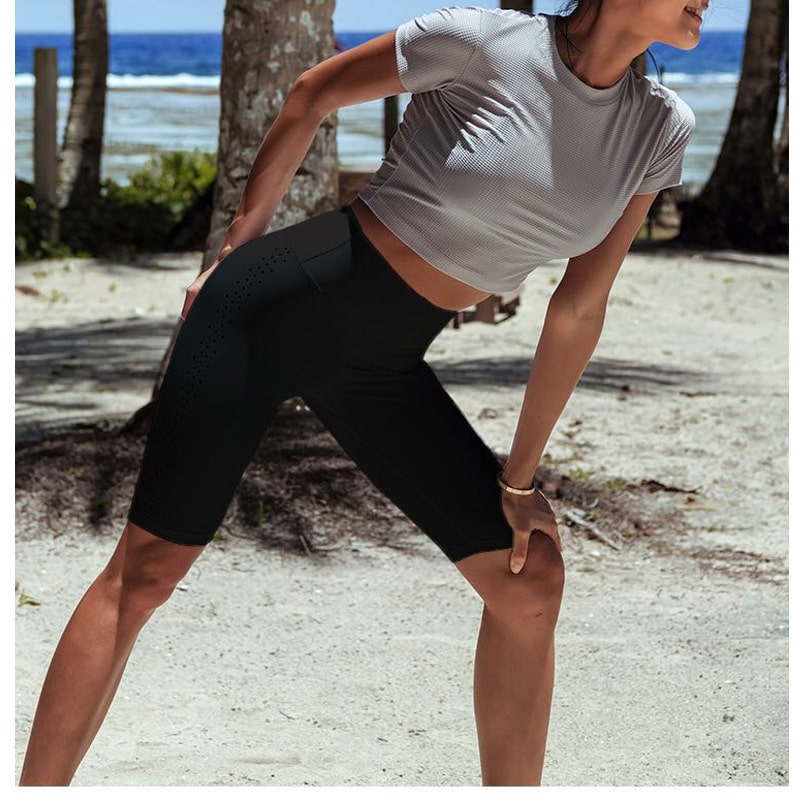 Women's Tummy Control Shorts - Blue Force Sports