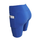 Women's Elastic Workout Shorts - Blue Force Sports