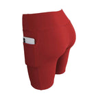 Women's Elastic Workout Shorts - Blue Force Sports