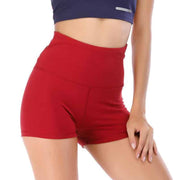 Crossed Straps Bandage High Waist Women's Sport Shorts - Blue Force Sports