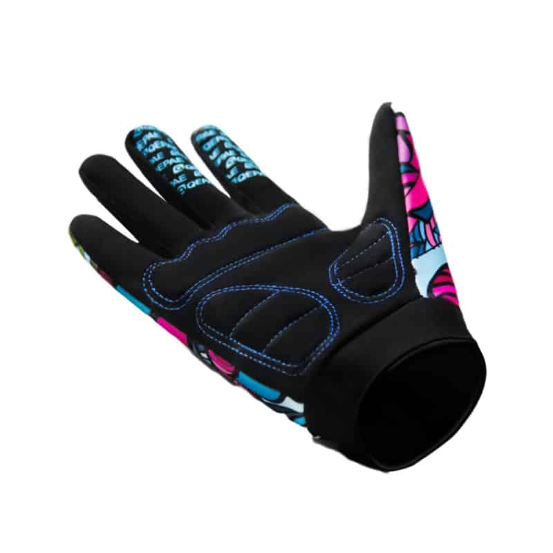 Women's Printed Shockproof Cycling Gloves - Blue Force Sports