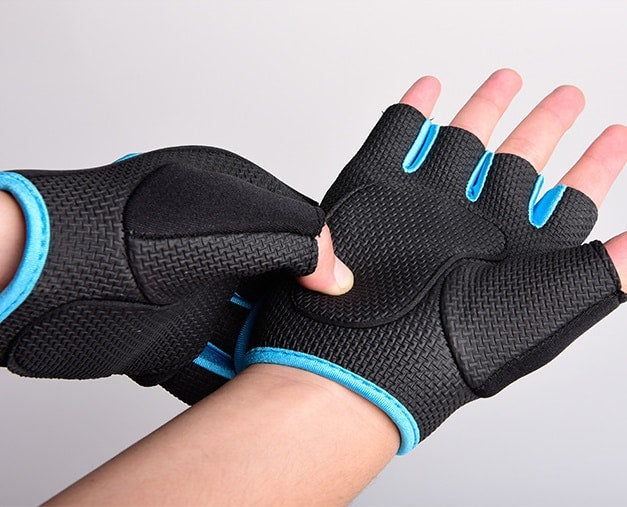 Anti-Slip Unisex Fitness Gloves - Blue Force Sports