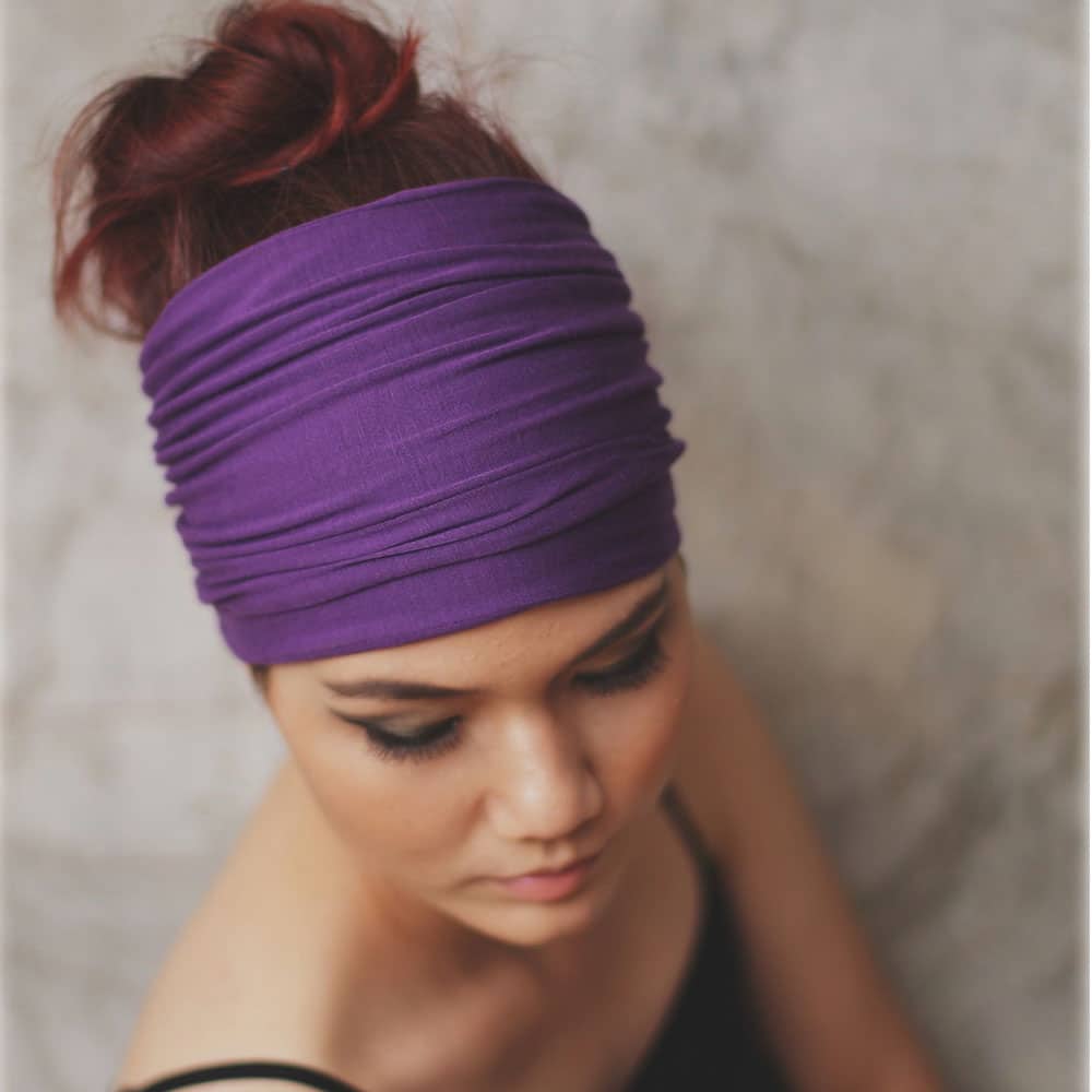 Woman's Cotton Sports Headband - Blue Force Sports
