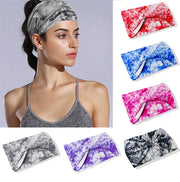 Women's Wide Cotton Sport Headband - Blue Force Sports