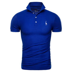 Men's Golf Polo Shirt with Embroidery - Blue Force Sports