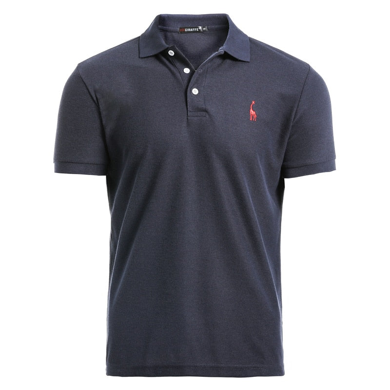 Men's Golf Polo Shirt with Embroidery - Blue Force Sports
