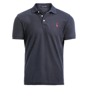 Men's Golf Polo Shirt with Embroidery - Blue Force Sports
