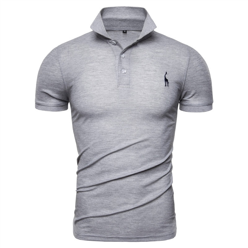 Men's Golf Polo Shirt with Embroidery - Blue Force Sports