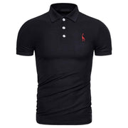 Men's Golf Polo Shirt with Embroidery - Blue Force Sports