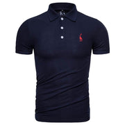 Men's Golf Polo Shirt with Embroidery - Blue Force Sports