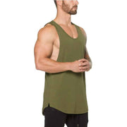 Men's Solid Color Loose Style Tank Top - Blue Force Sports