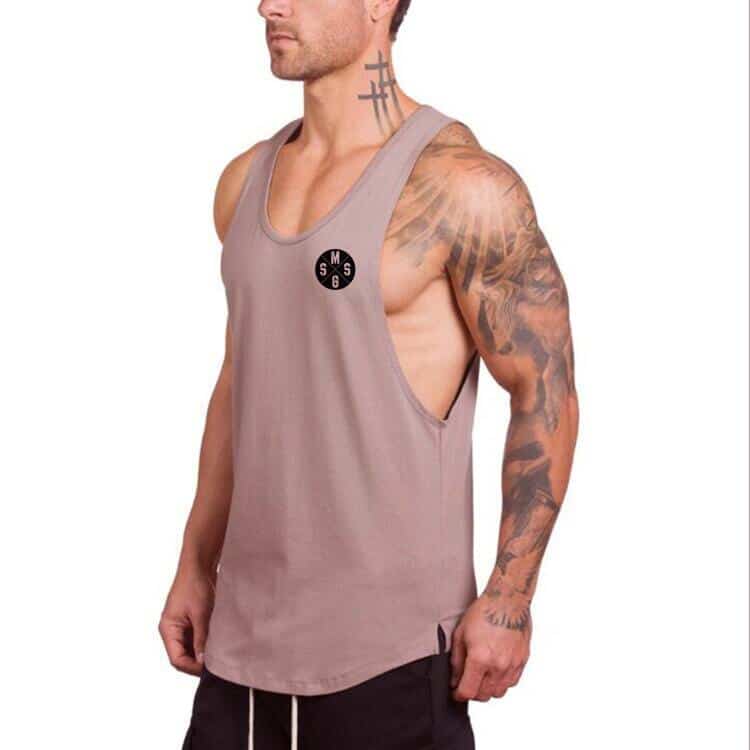 Men's Solid Color Loose Style Tank Top - Blue Force Sports
