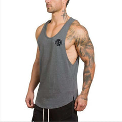 Men's Solid Color Loose Style Tank Top - Blue Force Sports