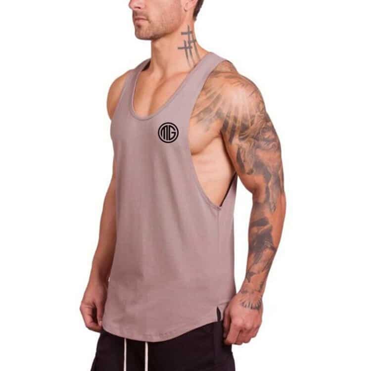 Men's Solid Color Loose Style Tank Top - Blue Force Sports
