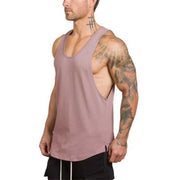 Men's Solid Color Loose Style Tank Top - Blue Force Sports