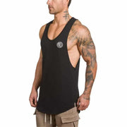 Men's Solid Color Loose Style Tank Top - Blue Force Sports