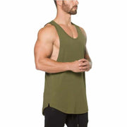 Men's Solid Color Loose Style Tank Top - Blue Force Sports