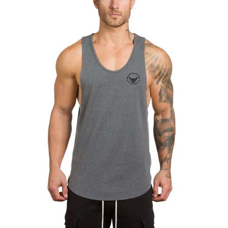 Men's Solid Color Loose Style Tank Top - Blue Force Sports