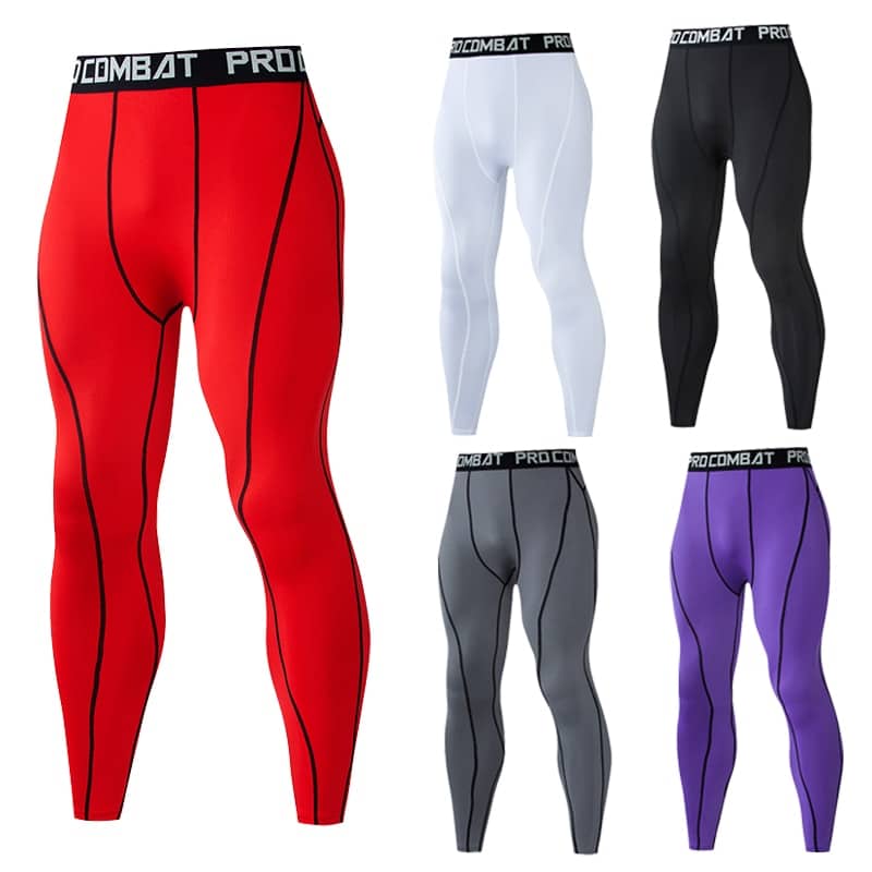 Men's Compression Tight Leggings - Blue Force Sports