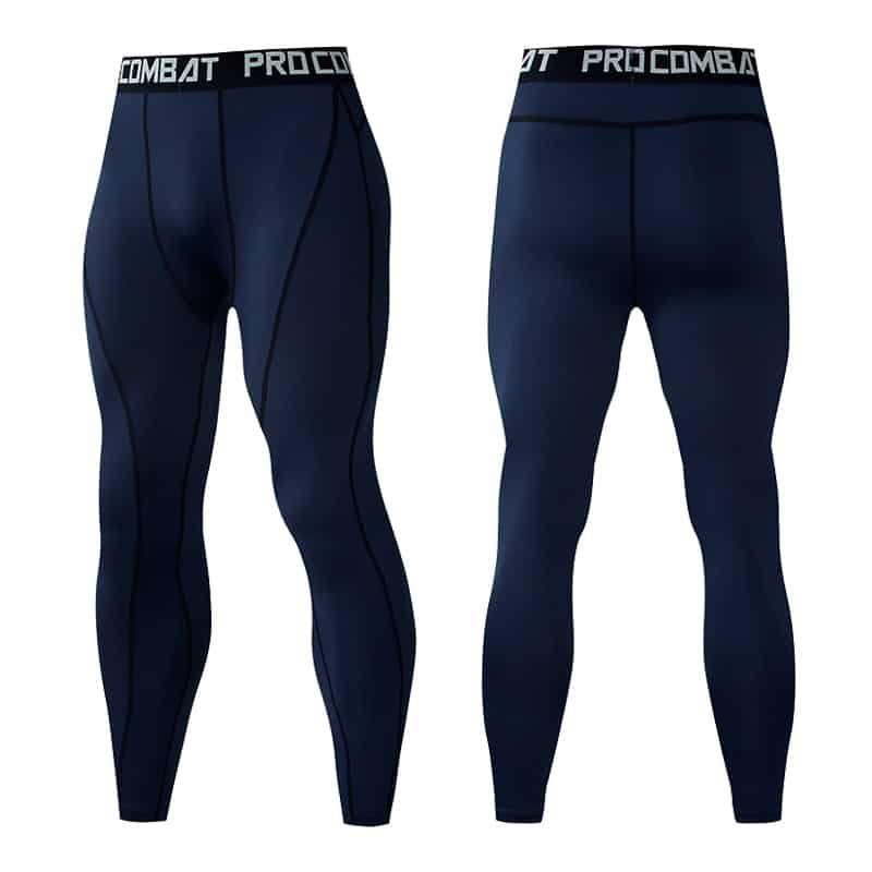 Men's Compression Tight Leggings - Blue Force Sports