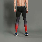 Gradient Printed Sports Men's Leggings - Blue Force Sports