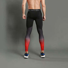 Gradient Printed Sports Men's Leggings - Blue Force Sports