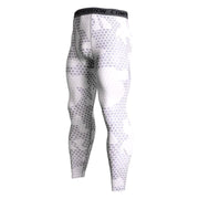 Gradient Printed Sports Men's Leggings - Blue Force Sports