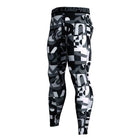 Gradient Printed Sports Men's Leggings - Blue Force Sports